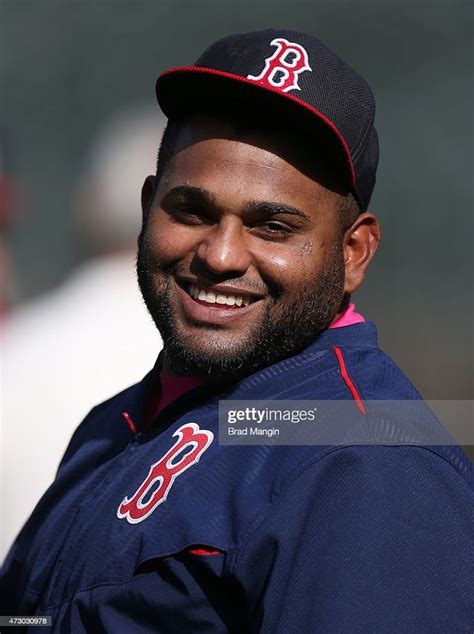 Pablo Sandoval Of The Boston Red Sox Takes Batting Practice Before