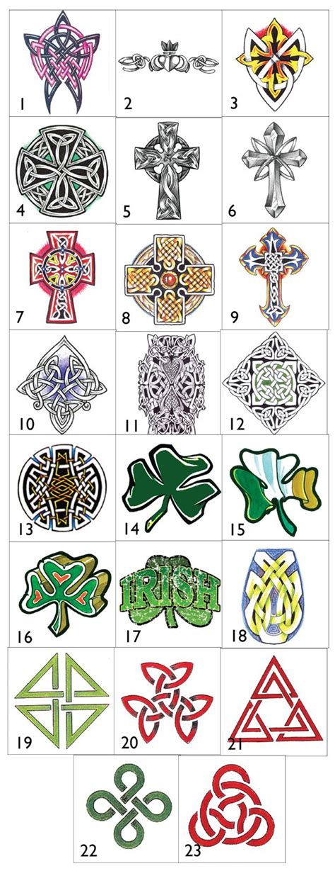Gaelic Symbols And Meanings Chart
