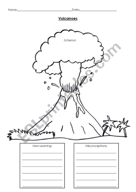 Volcanoes Worksheet