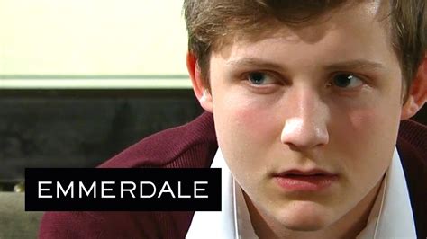 The lives of several families in the yorkshire dales revolve around a farm and the nearby village. Emmerdale - Robert Has A Heart To Heart With Lachlan - YouTube
