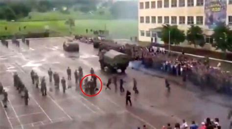 Russian Soldier Hit By A Tank While On The Parade Ground Daily Mail