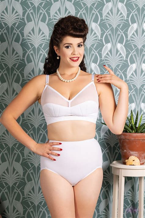 what katie did liz white high waist knickers at the hosiery box