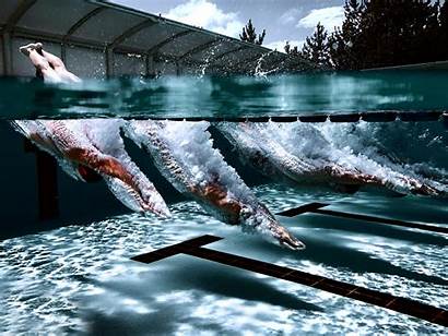 Swimming Wallpapers Desktop Jump Spray Dumbbell Sport