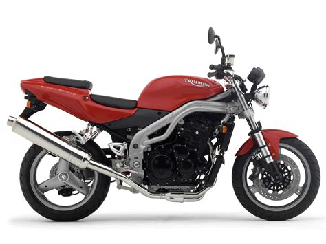 This was essentially a modern sport bike or race replica motorcycle but without the aerodynamic plastic fairing. gambar TRIUMPH Speed Triple (2004) insurance info | specs