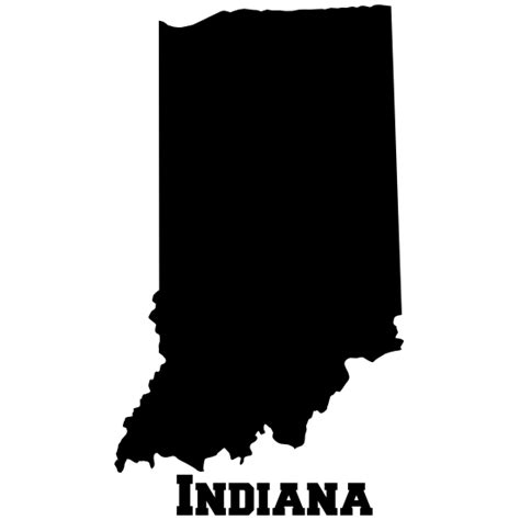 Indiana State Sticker