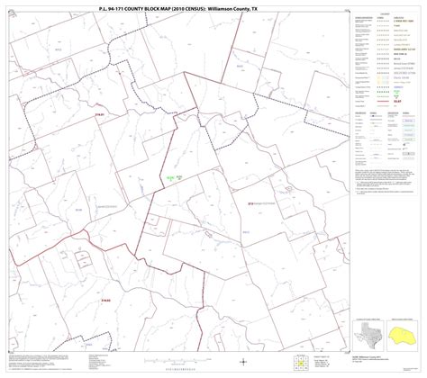 Pl 94 171 County Block Map 2010 Census Williamson County Block 10
