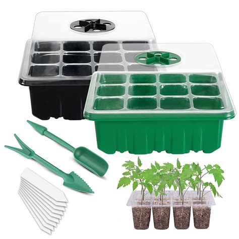 Buy Ecoconut 10 Pack Seed Starter Trays Kit Seedling Tray Humidity