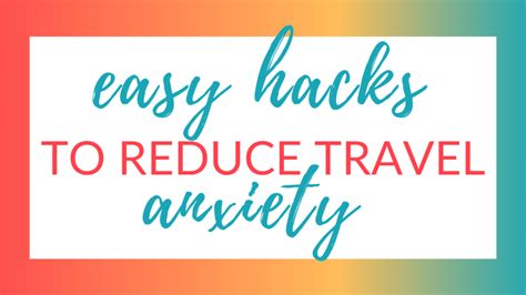 How To Reduce Travel Anxiety