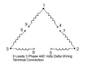 Maybe you would like to learn more about one of these? 9 Leads Terminal Wiring Guide for Dual Voltage Delta Connected AC Induction Motor | Technovation ...