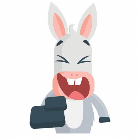 Donkey Emoji Emoticon Laugh Smiley Sticker Icon Download On
