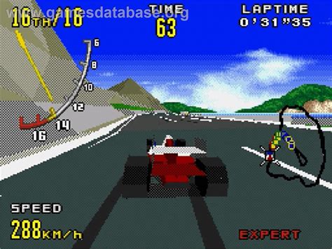 Virtua Racing Sega Genesis Artwork In Game