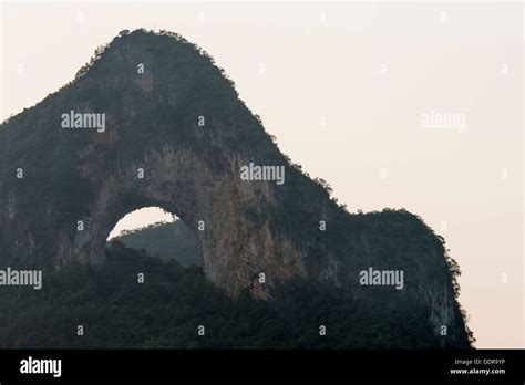 Natural Arch On A Hill Moon Hill Yangshuo Guilin Guangxi Province