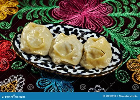 Uzbek Manti Stock Photo Image Of Tajik Turkish Fabric 53295598