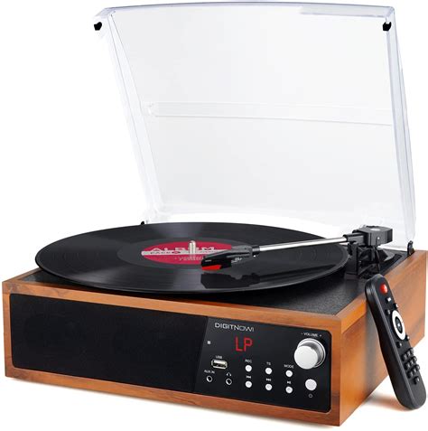 Digitnow Vinyl Record Player With Bluetooth 3 Stereo Turntables For