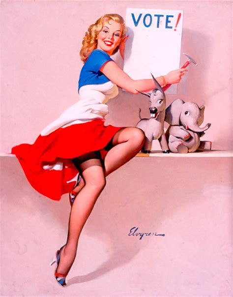 Gil Elvgren Painting Detail