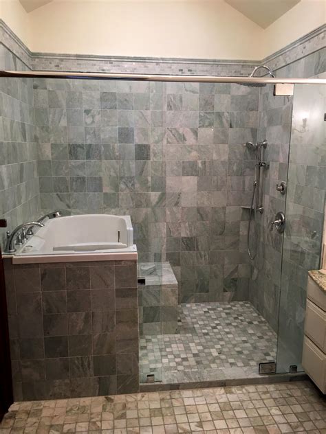 Stylish Walk In Tub And Shower Combination Mansfield Plumbing