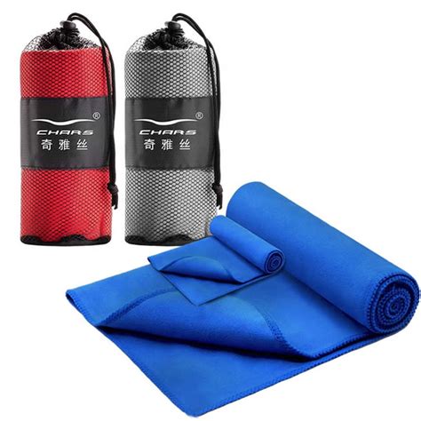 Quick Dry Suede Custom Logo Design Sport Travel Towel Microfiber Gym Towel With Mesh Bag Buy