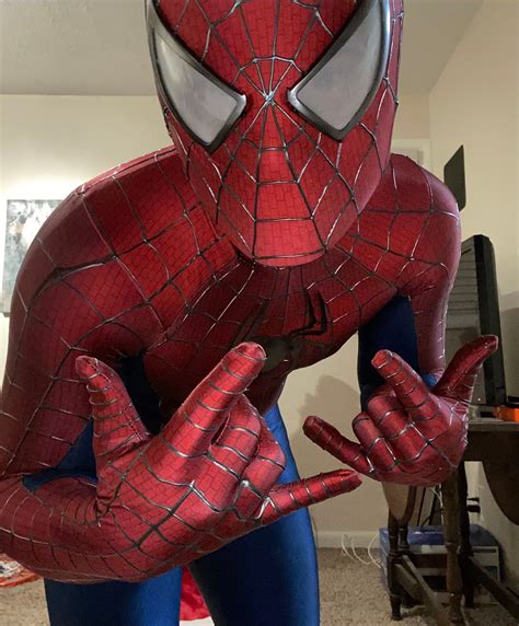 Spiderman Costume Cosplay Sam Raimi Spider Man Suit Adults Etsy