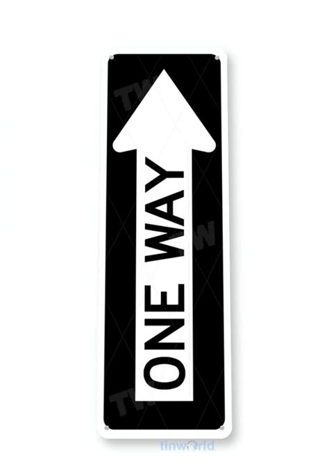 One Way Street Sign C183 Tinworld Street Signs