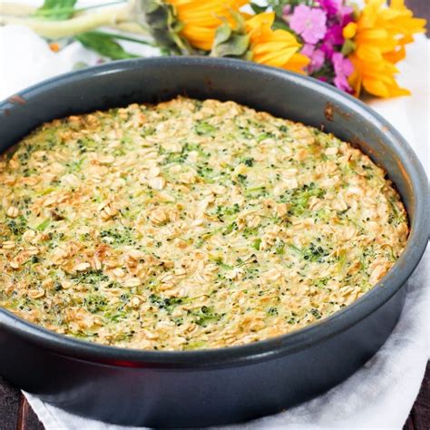 Low carb oatmeal is actually not oatmeal at all because it contains no oats! Broccoli Cheddar Oatmeal Bake | Low carb vegetarian ...