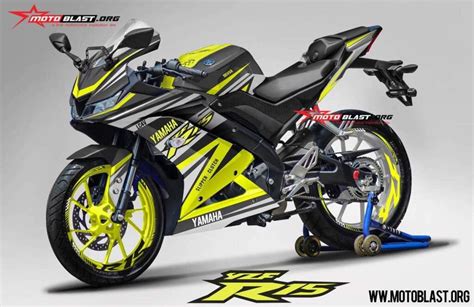 All new cb150 modifikasi , decal , striping custom India-Bound Yamaha R15 V3 Rendered with Racing Decals