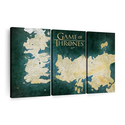 Game Of Thrones Map Of The Known World Wall Art Digital Art