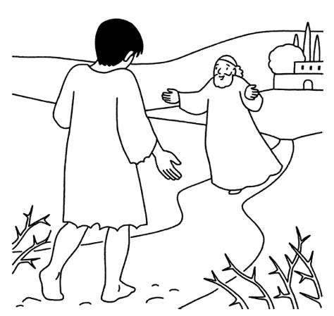 Parable of the Prodigal Son coloring pages | The Prodigal Son
