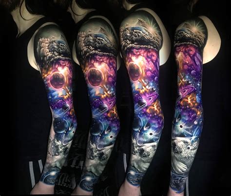 √ Planets Sleeve Tattoo