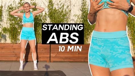 MIN STANDING ABS WORKOUT No Equipment YouTube