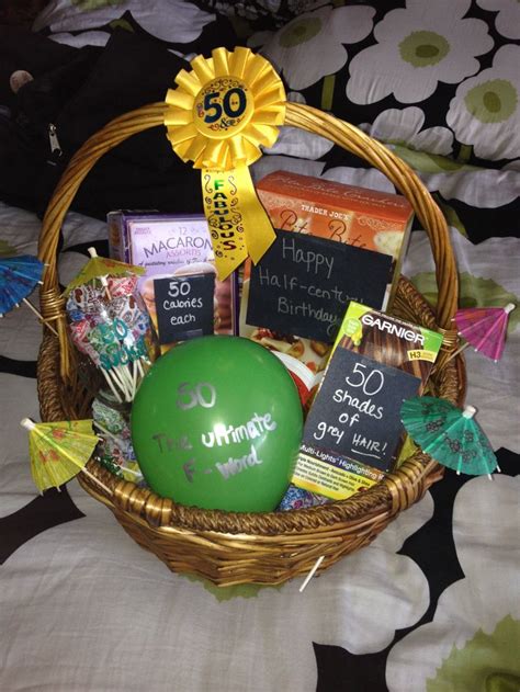 Royal birthday gift basket for her: Gift Ideas for Moms 50th Birthday - 50th Birthday Gift For Mom