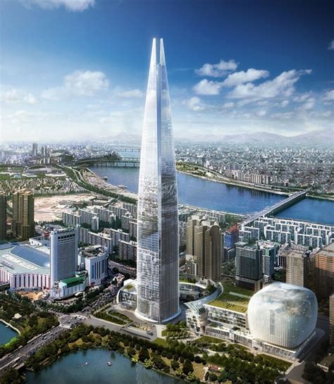 World Of Architecture Lotte World Tower Seoul South Korea