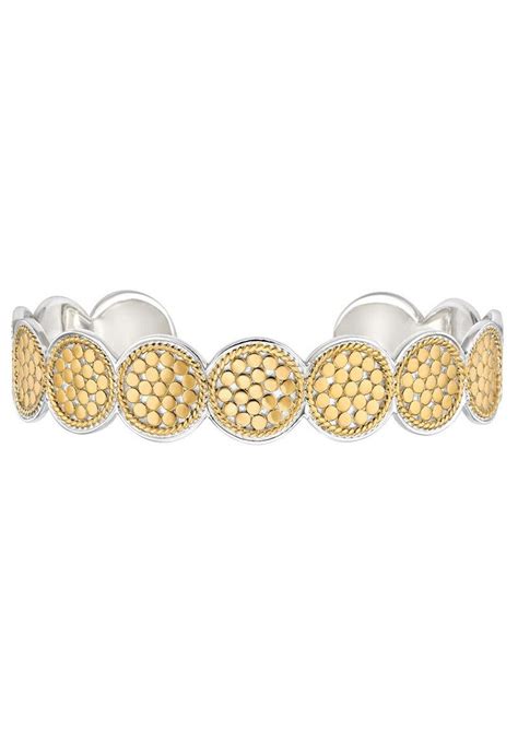 Anna Beck Multi Disc Cuff Bracelet Gold