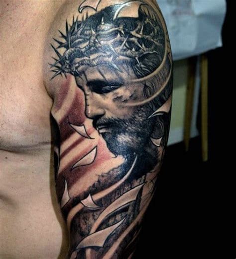 100 christian tattoos for men manly spiritual designs