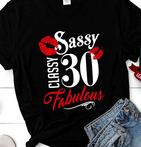 Sassy Classy Fabulous 30 30th Birthday T For Women 30th Etsy