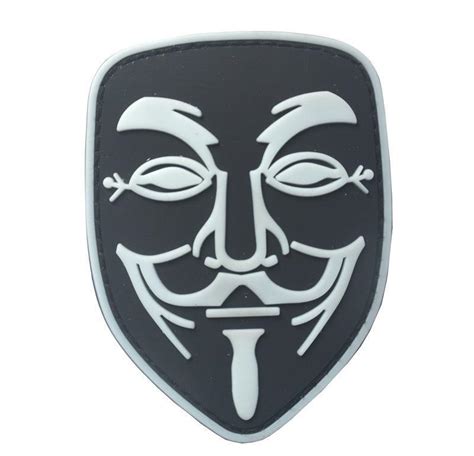 Guy Fawkes Anonymous Vendetta Cosplay Airsoft Paintball Pvc Morale