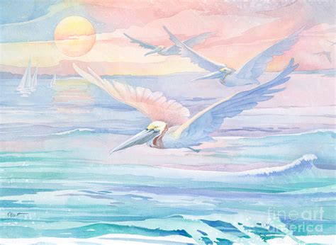 Choose Your Favorite Flying Pelican Paintings From Millions Of