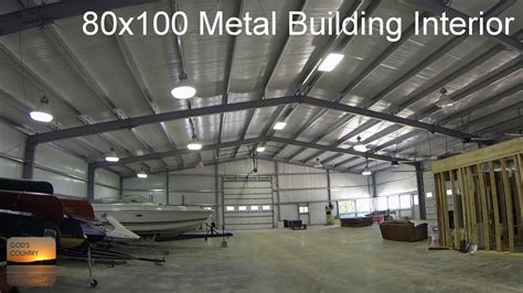 80x100 Metal Building Update Interior Tour Youtube