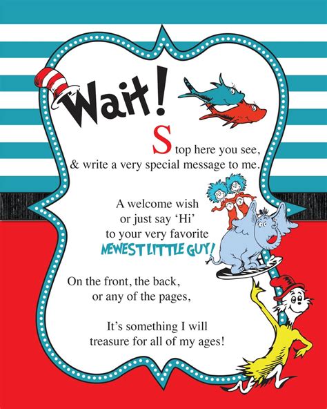 Dr Seuss Signs Printable