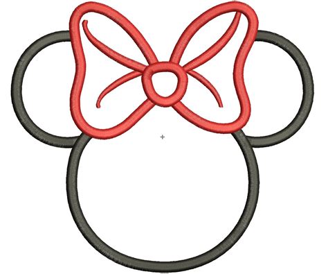 Minnie Mouse Face Outline - ClipArt Best