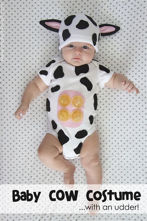 Diy sheep and cow costumes for my church's christmas recital. Baby Cow Costume…with an UDDER!! | Newborn halloween costumes, Newborn halloween, Diy baby costumes