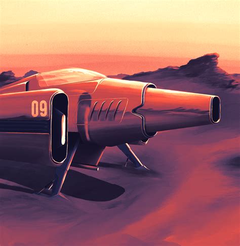 Retro Futuristic Aircraft On Behance