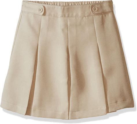 Dockers Plus Girls Uniform Woven Scooter Pleated Khaki