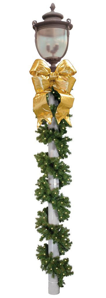 Garland Pole Wrap Kit With 36 Nylon Bow Commercial Christmas Supply Commercial Christmas