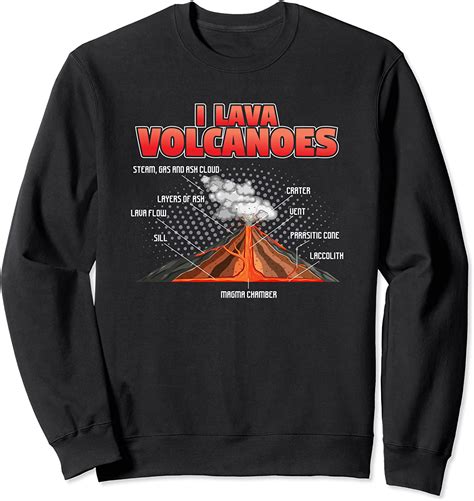 I Lava Volcanoes Geologist Volcano Lover Geology Sweatshirt Amazon