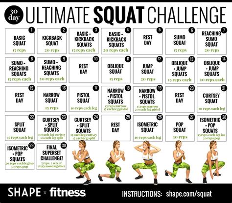 The 30 Day Squat Challenge That Will Totally Transform