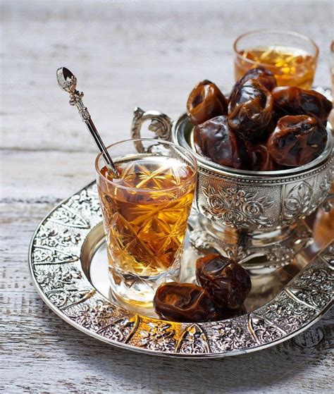 Premium Photo Luxury Arabic Golden Cup Of Black Coffee And Dates White