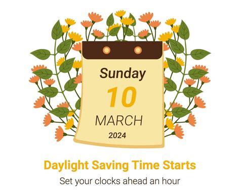 Daylight Saving Time Begins Concept In March 2024 Dst Starts In Usa