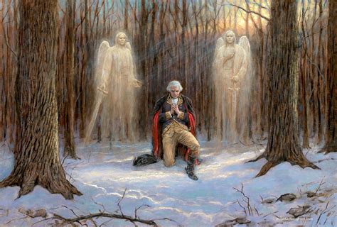 Prayer At Valley Forge 16x24 Litho Signed Open Edition Mcnaughton