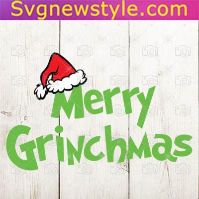 Merry Grinchmas svg png dxf eps Cricut File Silhouette Art - Svg New Style