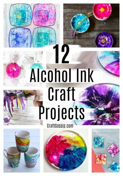 12 Crafts Created With Alcohol Inks In 2023 Alcohol Ink Jewelry Ink
